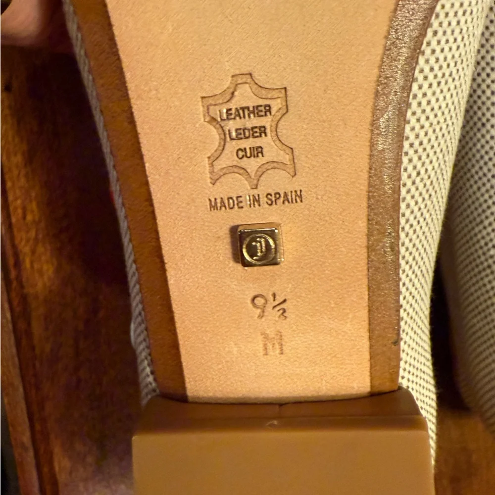 NWOT Jon Josef Tan Flat Loafers w/ multicolor Grommets Size 9.5 MSRP $225 - Picture 11 of 13